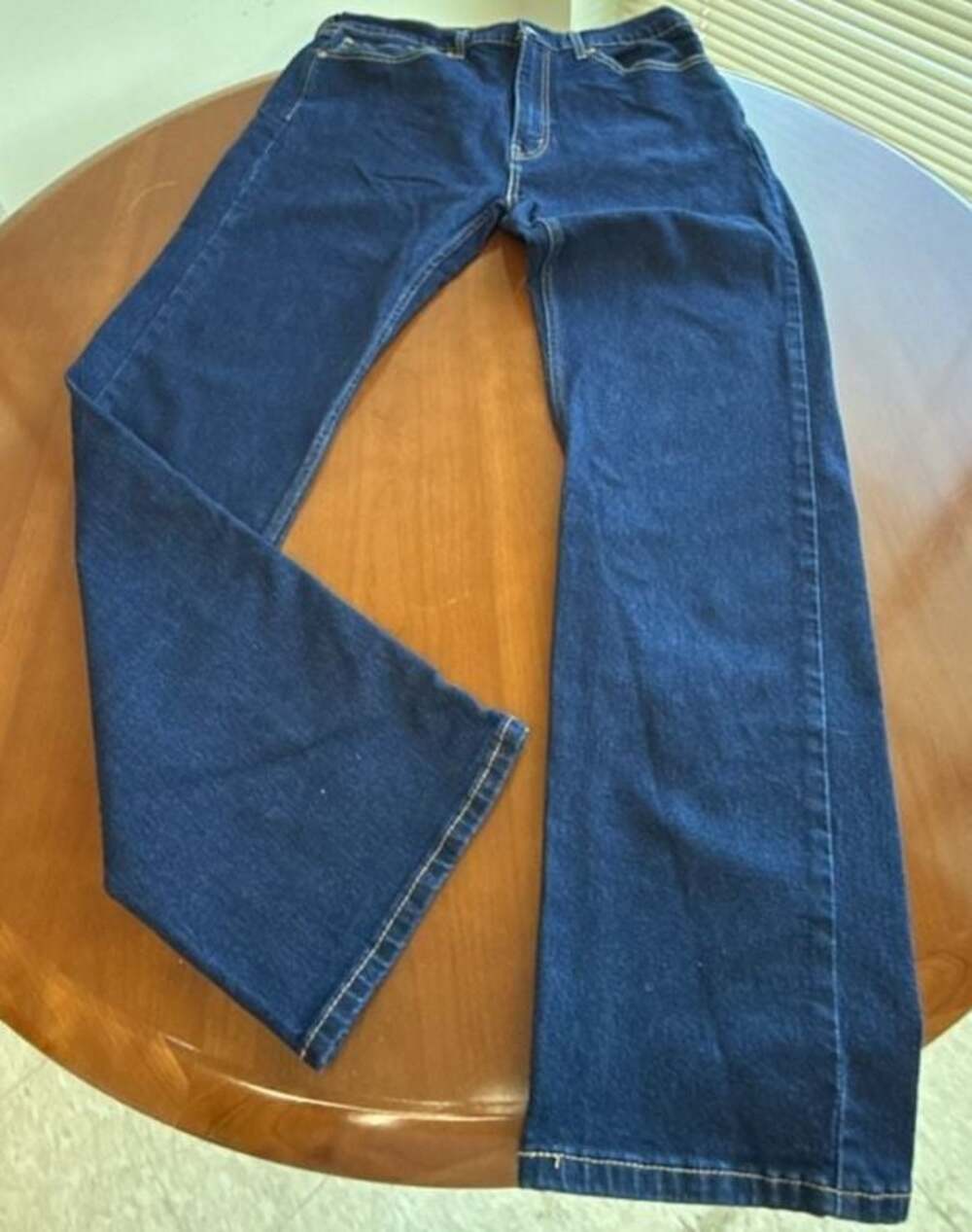 Levi's 505 Regular Fit Dark Wash Denim Jeans Men's Size 36x32